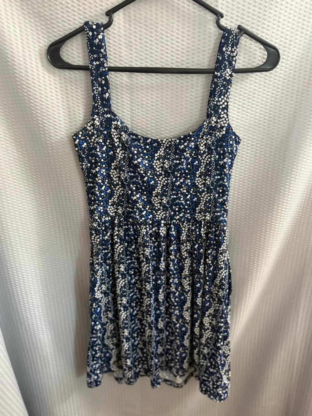BeBop Navy Blue Floral Mini Dress - Picture 2 of 3